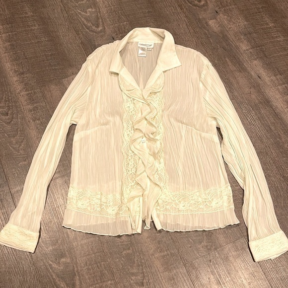 Coldwater Creek BoHo button down blouse - Picture 1 of 4